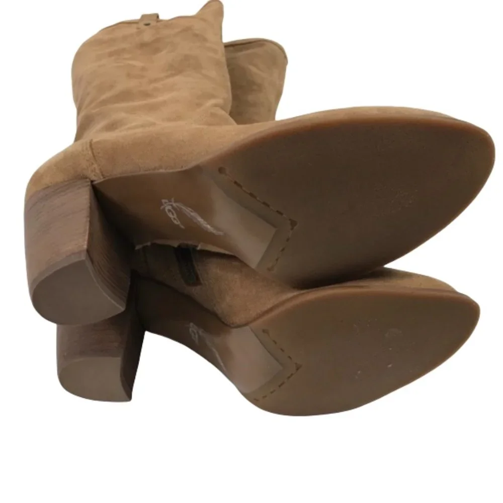 UGG Women’s Chestnut Suede Riding Boots Size 10 New - Picture 7 of 8